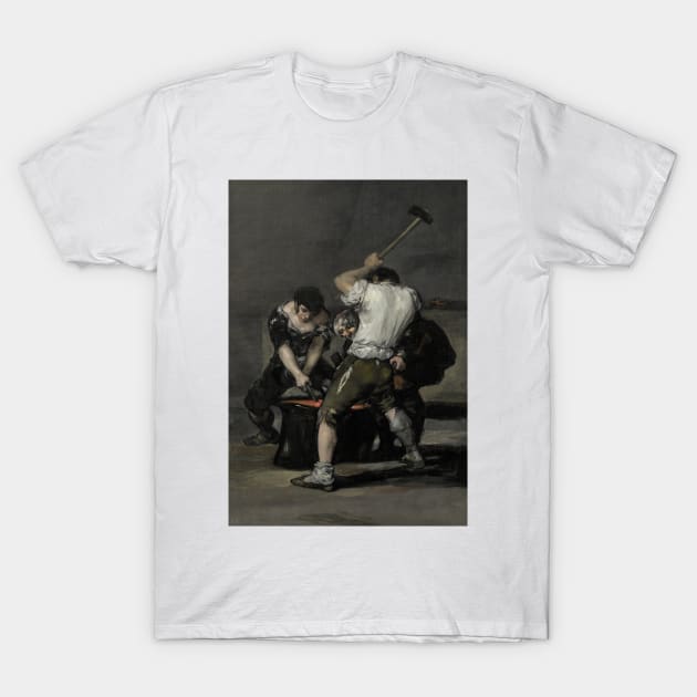 The Forge by Francisco Goya T-Shirt by Classic Art Stall